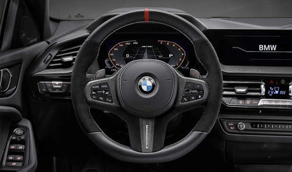 Moldura de volante M Performance para BMW Serie 5 F90, G30, G31 Serie 6 G32, Serie 8 F91, X3 F97, X4 F98, X5 F95, X6 F96, X7 G07 (OEM 32302459670). Original BMW