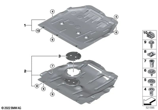 Service Cap for BMW 2 Series U06, X1 U11 (OEM 51755A117C2). Original BMW.