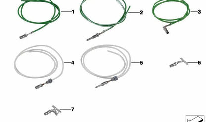 Connecteur électrique rond 2.5 OEM 61135A07B73 avec câble BMW (E81, E82, E87, E88, F20, F21, E30, E36, E46, E90, E91, E92, E93, F30, F31, F34, F35, F32, G26, E34, E39, E60, E61, F07, F10, F11, F18, F90, G30, G31, G38, E63, E64, F06, F12, F13, G3, G3, G3