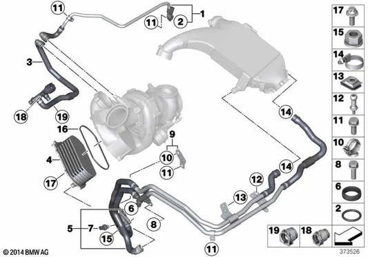 Placa para BMW 5 F10 Series, F11, 7 F01N Series, F02N, X5 E70N, F15, X6 E71, F16 (OEM 17518515017). BMW original.