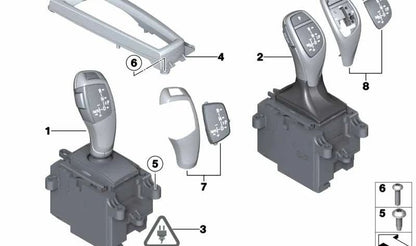 Interruptor de mudança de marchas para BMW F07, F10, F11, F18 Série 7 F01, F02, F04 (OEM 61317950406). BMW originais.