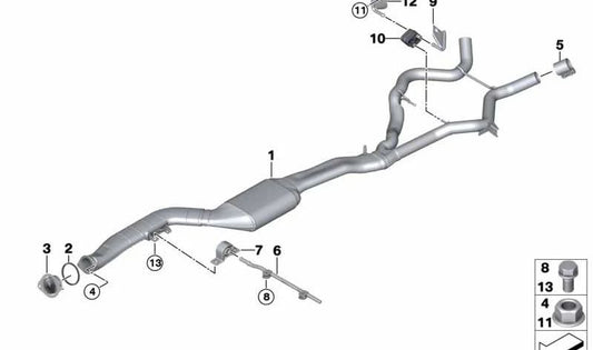 Mezclador de gases OEM 18308512438 para BMW E90 (Serie 3). Pieza original BMW.