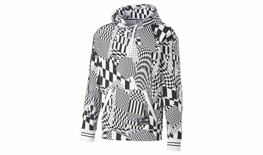 Sudadera con capucha M Motorsport Statement AOP talla S color PUMA White para BMW. Original BMW.