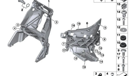 Tapón de plástico OEM 52107075000 para BMW E93 318i, 320d, 320i {todos los modelos compatibles}. Diámetro 5mm. Recambio original BMW.