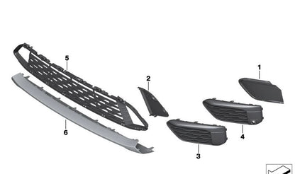 Cubierta Rejilla Izquierda para BMW F48, F49 (OEM 51117374203). Original BMW