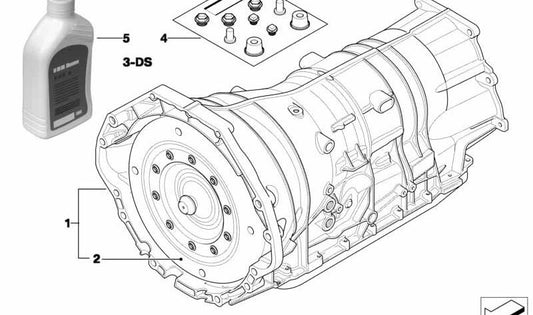 Convertidor de par OEM 24407559120 para BMW E60, E61, E63, E64, E65, E66, E53. Original BMW.