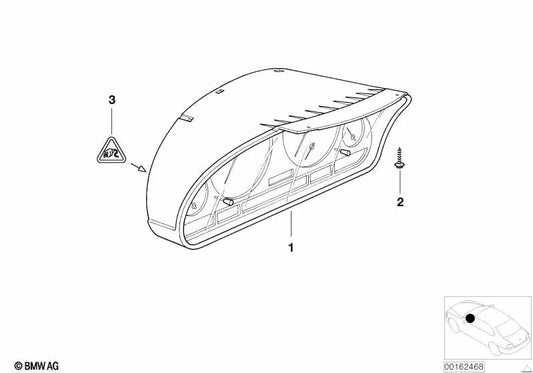 Kombination von nicht verprügelten Instrumenten für die BMW 3 E46 -Serie (OEM 62116985644). Original BMW.