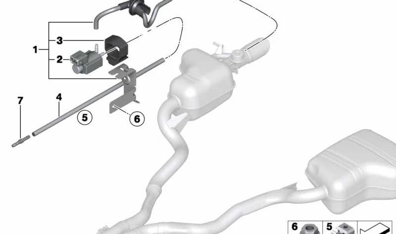 Electric OEM Electrical Control Valve 18307586758 for BMW Z4 E89. Original BMW piece.