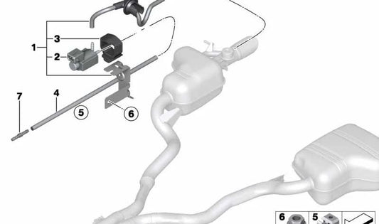 Electric OEM Electrical Control Valve 18307586758 for BMW Z4 E89. Original BMW piece.