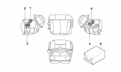 Motor actuador trampilla ventilación/desempañado OEM 64116939409 para BMW E36. Original BMW.