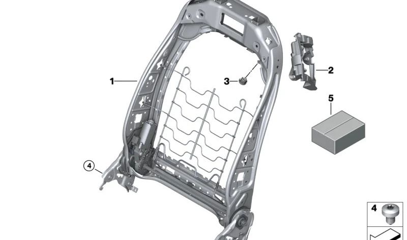 Pièces de réglage de base OEM 52107452226 pour BMW F91, F92, G14, G15. BMW d'origine.