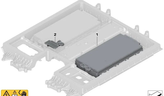 Tapa condensador OEM 61278857225 para BMW 2er U06 (225e xDrive, 230e xDrive) y BMW X1 U11 (xDrive25e, xDrive30e). Original BMW.