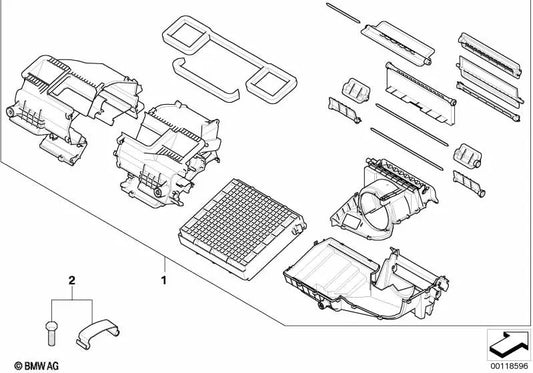 Game of Heater pezzi per BMW Z4 E85, E86 (OEM 64116927604). BMW originale