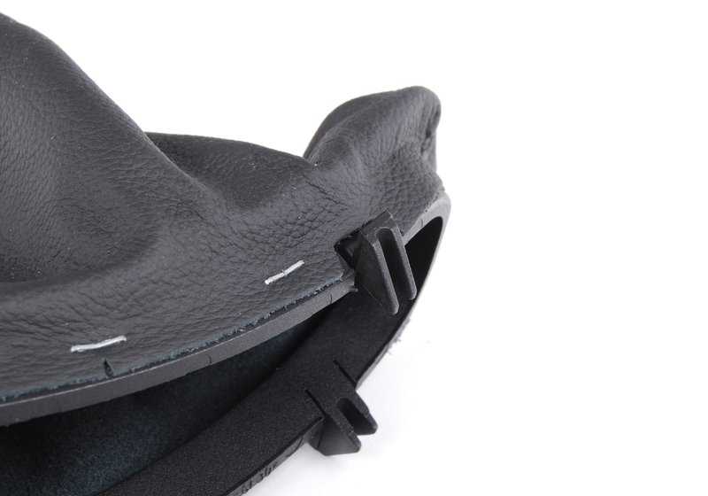 Empuñadura de freno de mano en cuero OEM 34427059893 para BMW E60, E61. Original BMW.