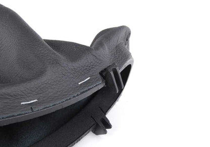Empuñadura de freno de mano en cuero OEM 34427059893 para BMW E60, E61. Original BMW.