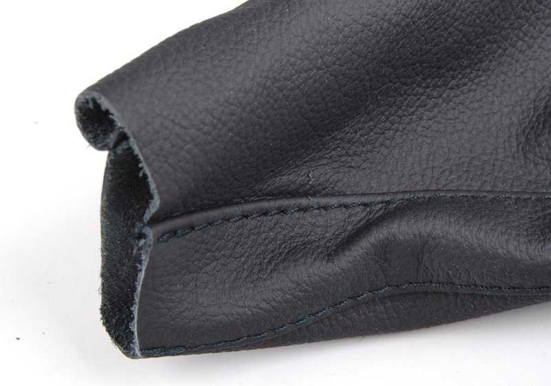 Empuñadura de freno de mano en cuero OEM 34427059893 para BMW E60, E61. Original BMW.