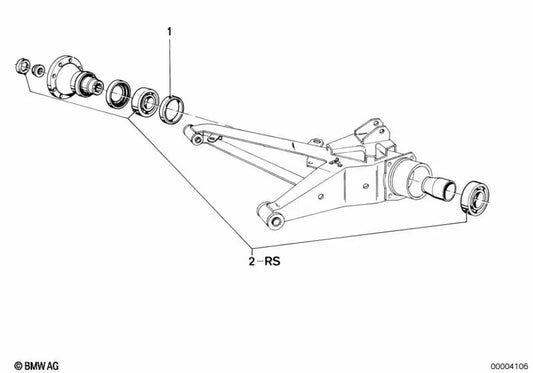 Spacer Sheet for BMW 5 Series E12, 6 Series E24, 7 Series E23 (OEM 33411100601). Original BMW