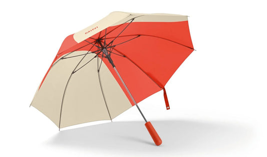 Ombrello pieghevole di design automobilistico OEM 80235B320F7 per MINI. MINI originale.