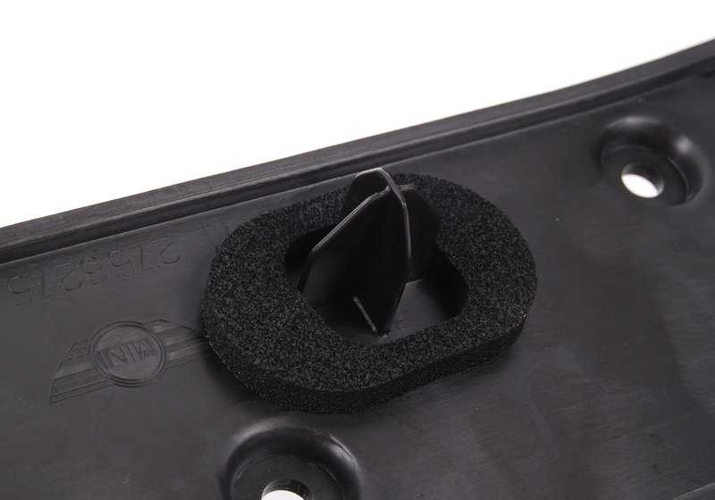 Revestimiento pared frontal inferior OEM 51712756275 para MINI R56, R56 LCI, Clubman R55, Cabrio R57, Coupé R58, Roadster R59... y más. Original MINI.