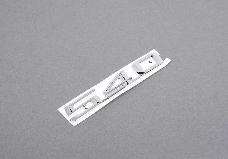 Emblema adhesivo OEM 51148148824 para BMW E34, E39. Original BMW.