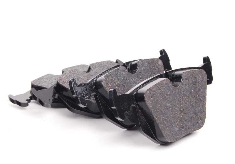 Kit de reparación para pastillas de freno sin amianto OEM 34216761250 para BMW Serie 7 {E38: 740i GF51, GF61, GF62, GF63, GF71, GF81, GF82, GF83, GG81, GG82}. Original BMW.