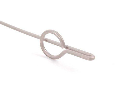 Soporte de varilla delantera OEM 54318203869 para BMW E36 318i, 320i (manual y automático). Compatible con versiones de techo manual, semiautomático y eléctrico. Original BMW.