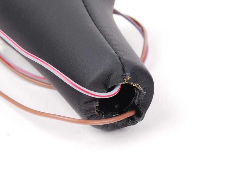 Illuminated leather shift knob for BMW Z4 E85, E86 (OEM 25117836906). Original BMW