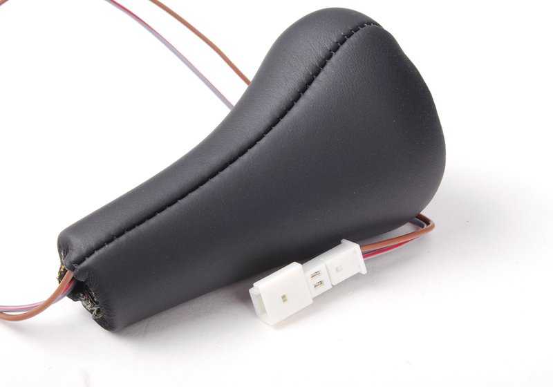 Illuminated leather shift knob for BMW Z4 E85, E86 (OEM 25117836906). Original BMW