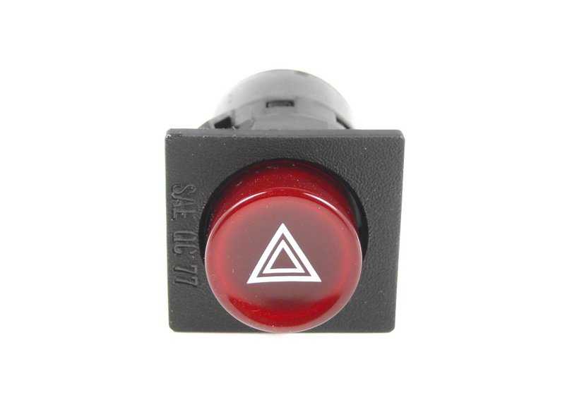 Interruptor de luces de emergencia OEM 61311364525 para BMW E21, E23. Original BMW.