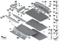 S-grapa OEM 07149184240 para MINI R60 Cooper, Cooper D, Cooper ALL4... y más. Original MINI.