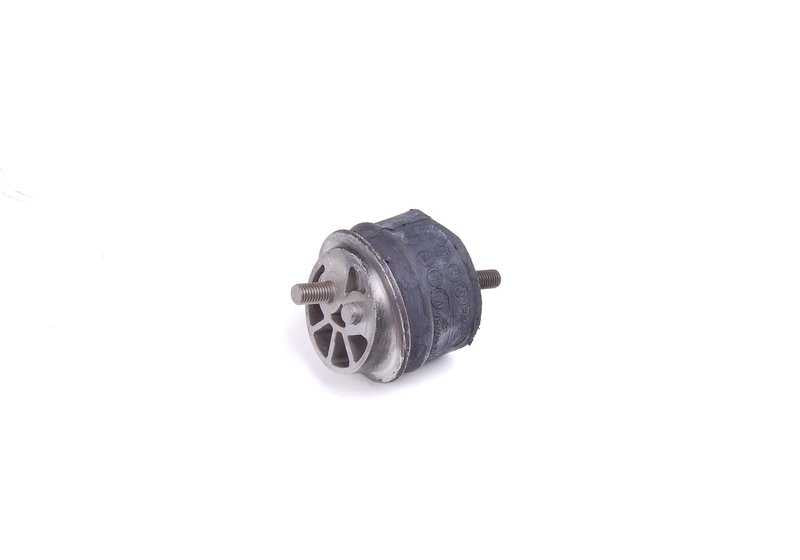 Soporte de goma izquierda OEM 11811141735 para BMW Serie 3 E36 (320i, 323i). Original BMW.