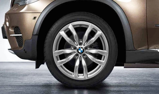 Llantas de aleación M Doble Radio 435 OEM 36117845863 para BMW X5 (E70, E70N). Trasera, 20 pulgadas, color ferric grey. Original BMW.