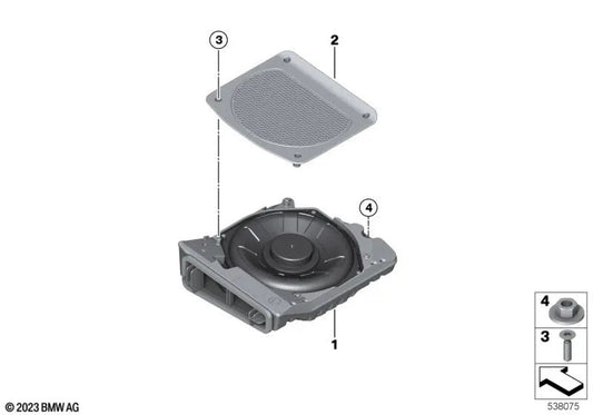 Right Center Speaker for BMW G42, G87, G20, G21, G28, G80, G81, G22, G23, G26, G82, G83 (OEM 65132622562). Original BMW