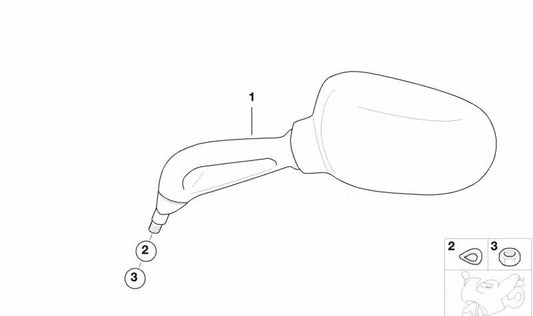 Arruela elástica d = 8,4/12,5 OEM 51162309607 Para motocicletas BMW R 1150 GS, R 1200 RT, R 1100 S, K 1200 RS, R 850 C ... e mais. BMW Motorrad original.