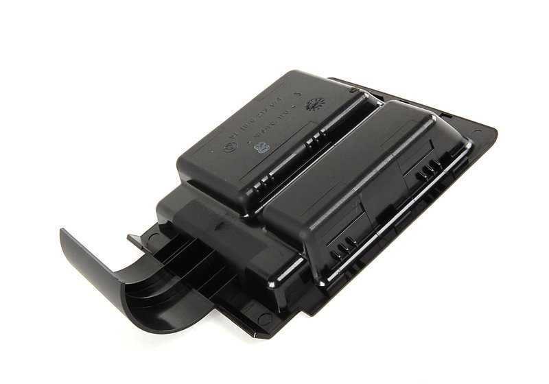 Soporte posavasos negro OEM 51168228810 para BMW E46. Pieza original BMW para consola central/ reposabrazos.