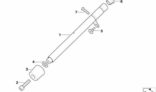 Manillar izquierdo OEM 32718520639 para motos BMW F 800 S, F 800 ST, F 800 GT (K71). Original BMW Motorrad.