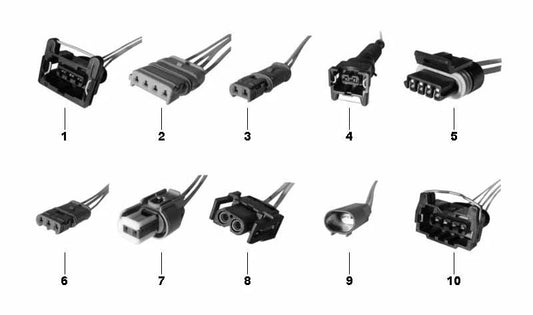 Connecteur de réparation 4 broches OEM 83300409690 pour les motos BMW R1200GS, F850GS, S1000RR ... et plus. BMW original Motorrad.