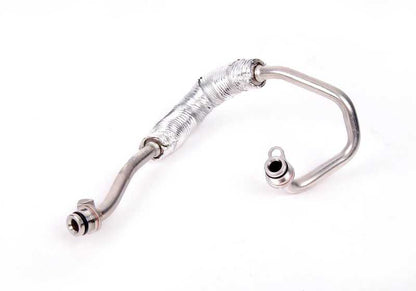 Tubería retorno refrigeración turbo OEM 11537558902 para BMW E90, E90N, E91, E91N, E92, E92N, E93, E93N cilindros 4-6. Original BMW.