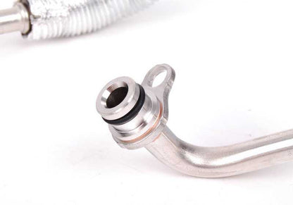 Tubería retorno refrigeración turbo OEM 11537558902 para BMW E90, E90N, E91, E91N, E92, E92N, E93, E93N cilindros 4-6. Original BMW.