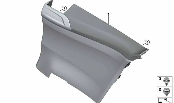 Panel interior trasero izquierdo OEM 51438064043 para BMW F82. Original BMW