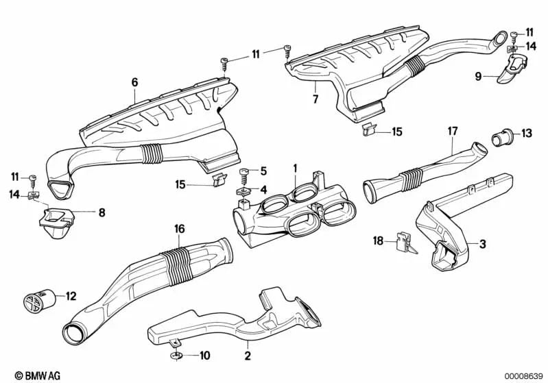BMW E34 No Series BMW (OEM 6421944607). BMW d'origine.