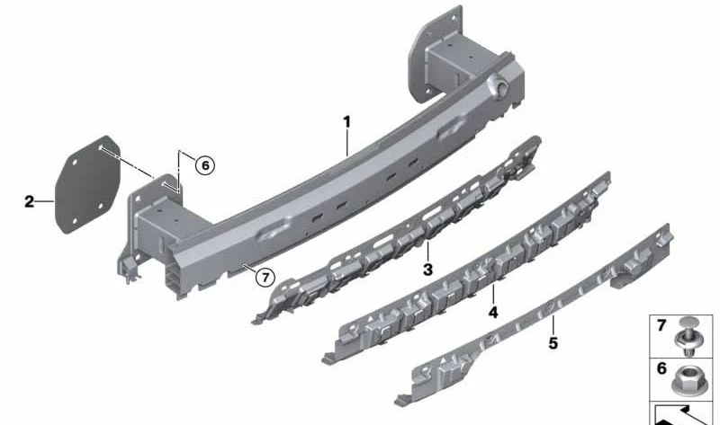 OEM 51127429449 Fixing Support for BMW G06. Original BMW.