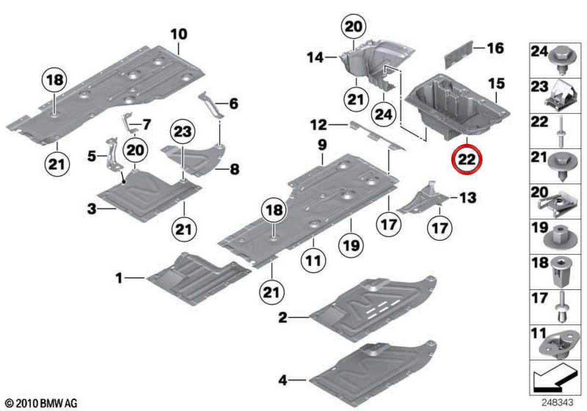 Blind Remache OEM 41007254476 per BMW E84. BMW originale.