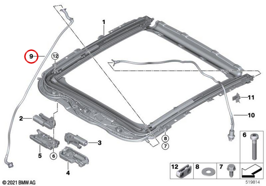 Vorderer flexibler Wasserabgangsschlauch OEM 41007473827 für BMW 2er Serie F44 Gran Coupé, F74 Gran Coupé… und mehr. Original BMW