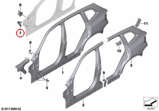 SUPERIOR SUPPORT SUPPORT OEM 41008495534 for BMW G01, G08, F97, G02, F98. Original BMW.