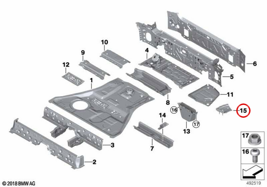 ASD OEM Active Support 41009481457 für BMW G05, G18, F95, G06, F96. Original BMW.