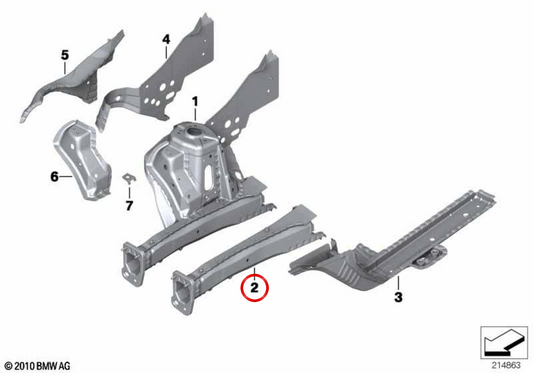 Supporto motore anteriore sinistro OEM 41009805593 per MINI Countryman R60, Paceman R61. MINI originale.
