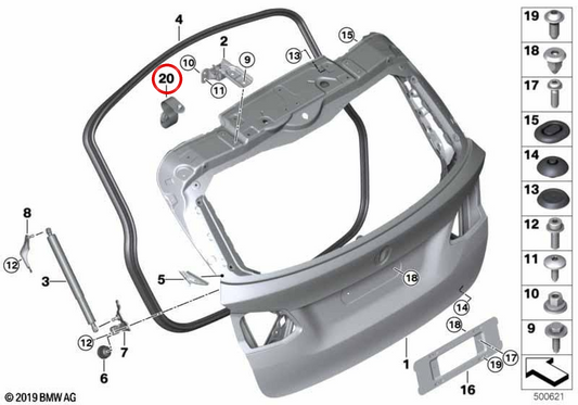 Kit di riparazione della banda di massa per BMW 2 F46 Series, F46N (OEM 41009849996). BMW originale