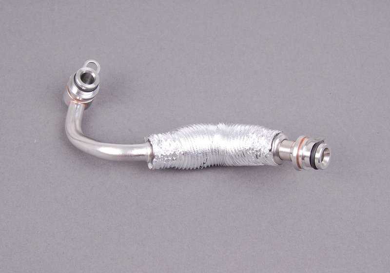 Tubo de retorno refrigeración del turbo OEM 11537558900 para BMW E82, E88, E90, E90N, E91, E91N, E92, E92N, E93, E93N, E60N, E61N, F01, F02, E71, E89. Original BMW.