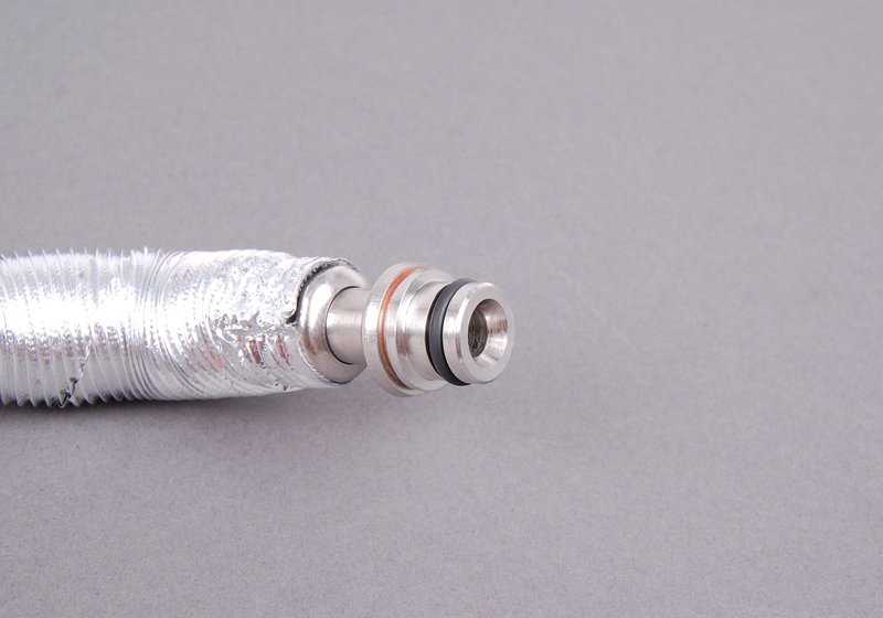 Tubo de retorno refrigeración del turbo OEM 11537558900 para BMW E82, E88, E90, E90N, E91, E91N, E92, E92N, E93, E93N, E60N, E61N, F01, F02, E71, E89. Original BMW.